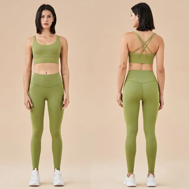 Seamless Yoga Set Gym Fitness Clothing Women Workout Set