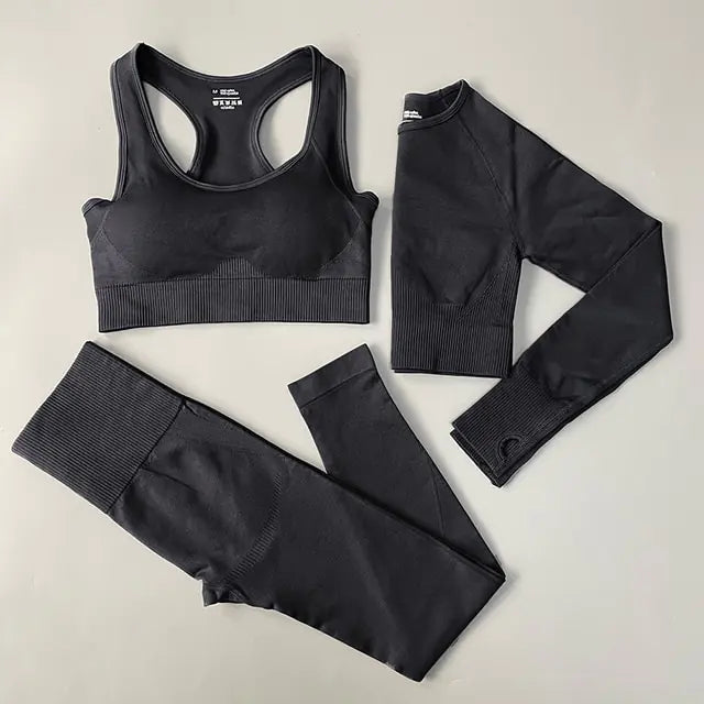 2/3/4PCS Seamless Women Yoga Set Workout