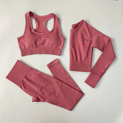 2/3/4PCS Seamless Women Yoga Set Workout